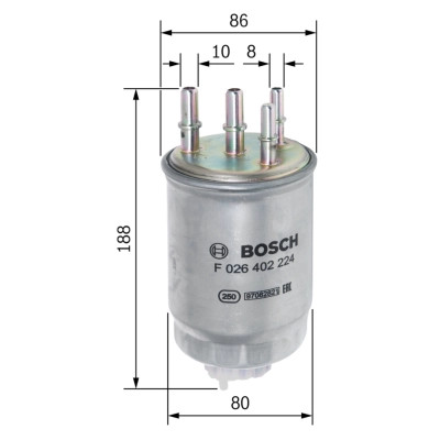 Фильтр топливный Bosch F026402224 Винница - изображение 7