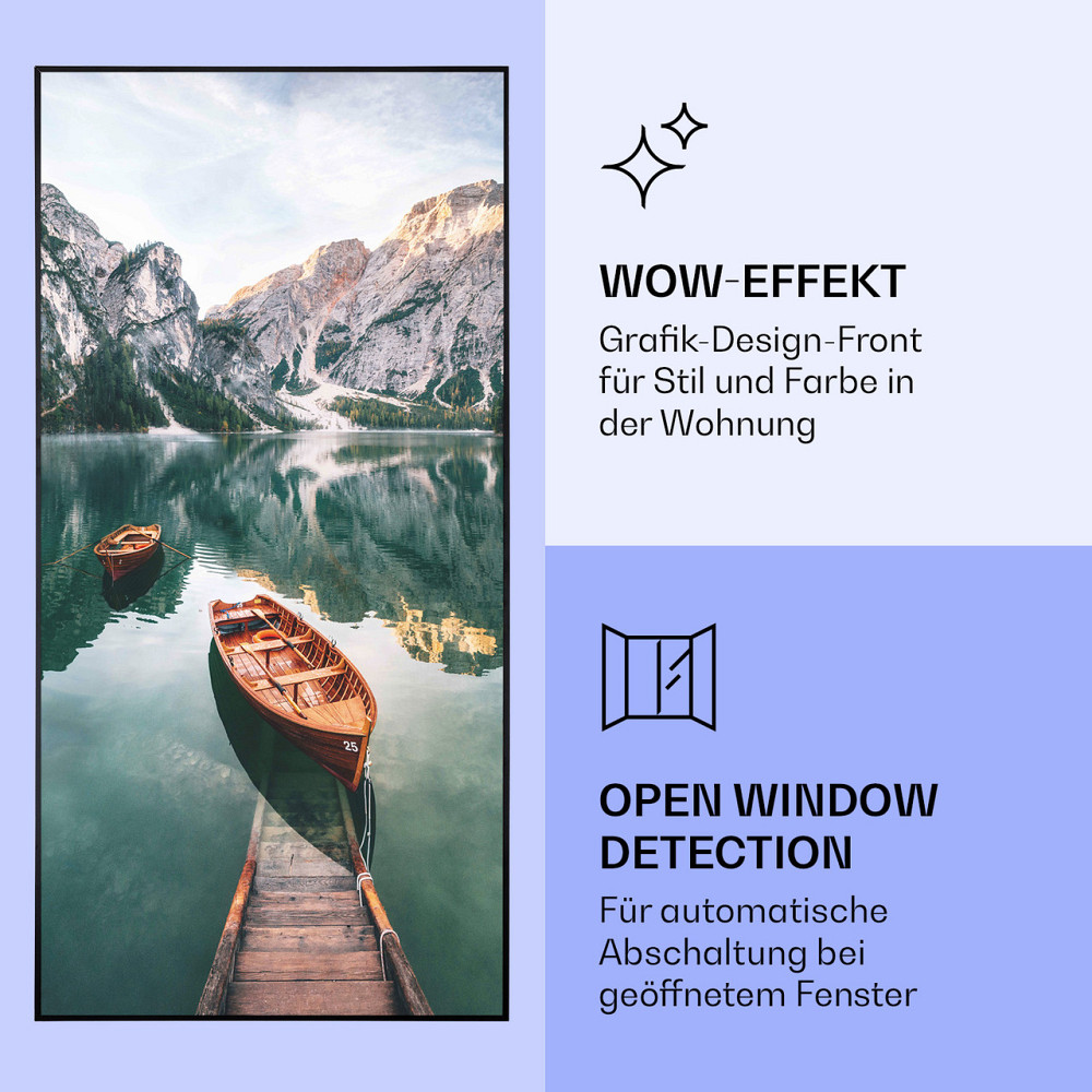 Wonderwall Air Art Умный инфракрасный обогреватель Морской вертикальный 60x120 см 700 Вт 60 x 120 см | озеро Ровно - изображение 6