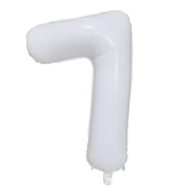 Шарик цифра 7 праздничная 32 дюйма белый Киев - изображение 1