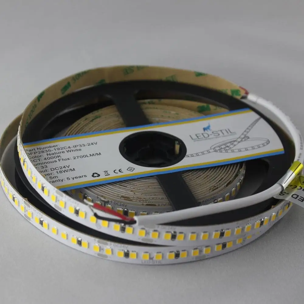 LED-STIL LED стрічка LED-STIL 4000K, 18 Вт, 2835, 192 шт, IP33, 24V, 2700LM Коломия - фото 4