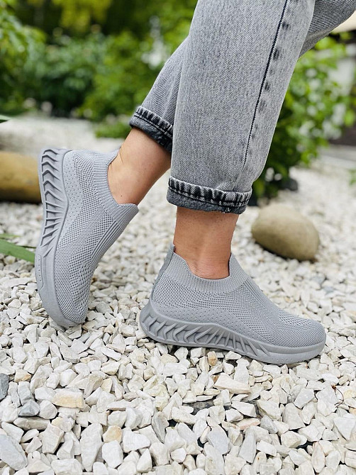 Kamengsi Сліпони жіночі Kamengsi Z108-2 сірі (літо, сітка) (5047) 36-41 Коломия - фото 6