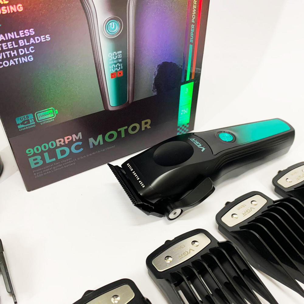 Електрична машинка для стрижки VGR, Електрична машинка з насадкою для бороди, Професійна електробритва EH-26 Київ - фото 8