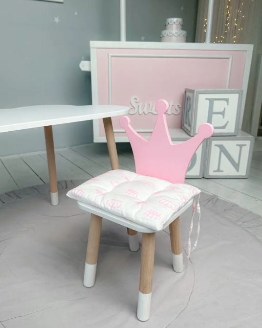 Мягкая подушка для детского стульчика, синяя Киев - изображение 1