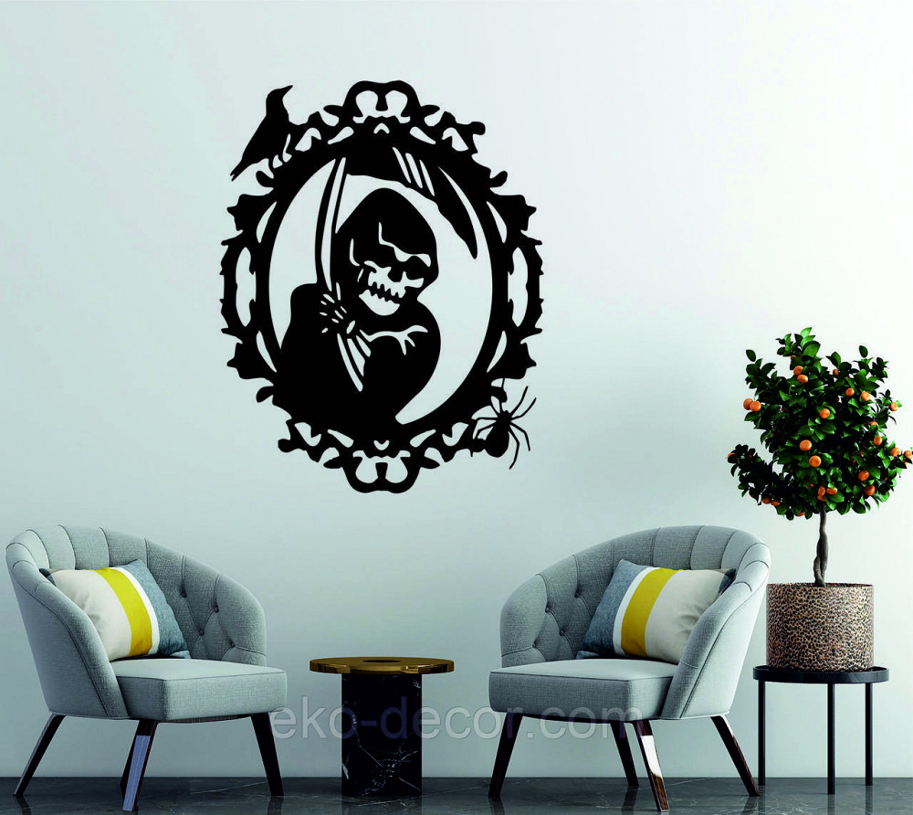 Декоративне настінне Панно «Смерть з косою», Декор на стіну Київ - фото 2