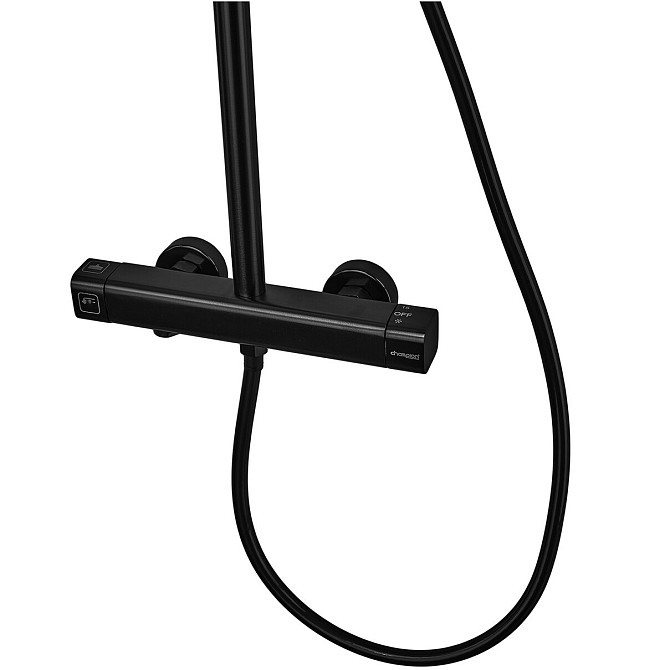 Душевая алюминиевая колонна Champion PBC-009-J BLACK с смесителем, 3 режима Харьков - изображение 9