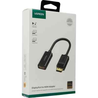 Переходник Display Port M to HDMI F 1080P black Ugreen (40362) Винница
