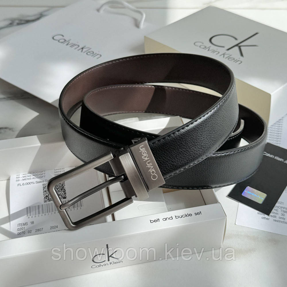 Чоловічий подарунковий набір (ремінь із двома пряжками) (408) Київ - фото 7
