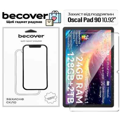 Скло захисне BeCover Oscal Pad 90 10.92" (713695) Вінниця