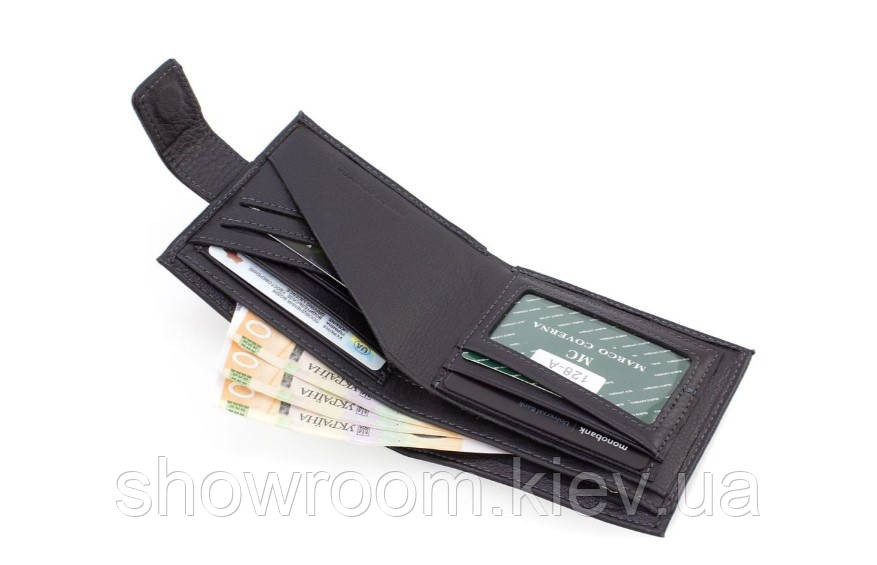 Мужское кожаное портмоне с монетницей Marco Coverna (821) Киев - изображение 3