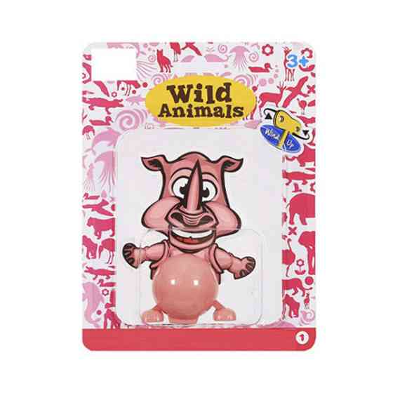 Іграшка заводна "Тварини" 2029A 14 см  Носоріг Вінниця