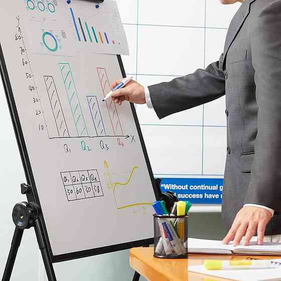 Набір маркерів для білої дошки Amazon Basics Low-Odor Chisel Tip різнокольорові 36 шт низький запах сухостираємий Київ