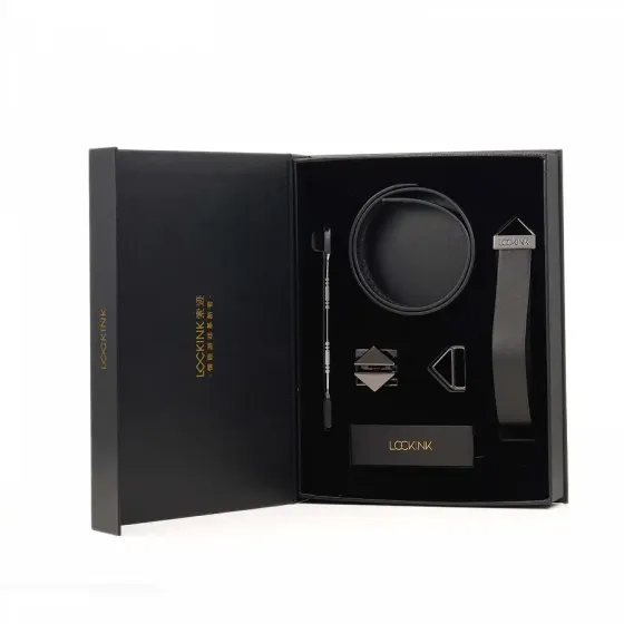 Повідець LOCKINK Tied Collar with Leash Set - Black Львів