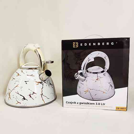 Чайник на плиту для кухні Edenberg EB-12610 3л, Чайники зі свистком заварювальні чайники VO-23 Львів