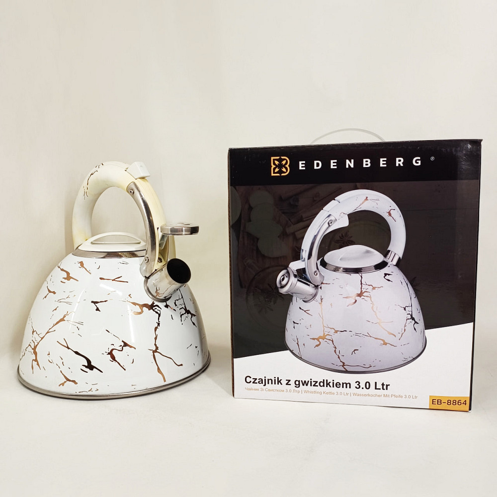 Чайник на плиту для кухні Edenberg EB-12610 3л, Чайники зі свистком заварювальні чайники VO-23 Львів - фото 6
