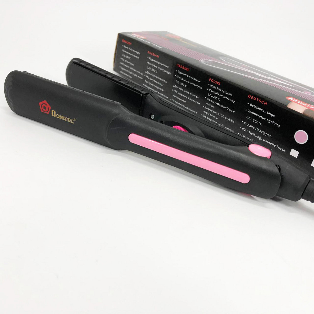 Праска для вирівнювання зачіски, Щипці гофре для вирівнювання волосся Випрямляч перукарень EY-90 Львів - фото 8