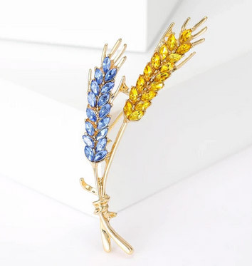 Брошь классическая Колосья пшеницы Киев - изображение 1