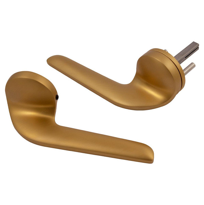 Дверная ручка на розетке M&T Up 147223 TIN-A титан/латунь матовая R ф/с Киев - изображение 2