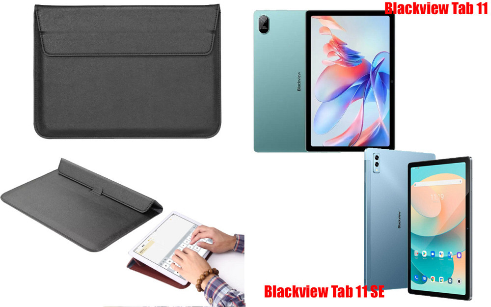 Чохол-конверт VitoCase для Blackview Tab 11, Tab 11 SE, з функцією підставки для планшета Чорний Київ - фото 1