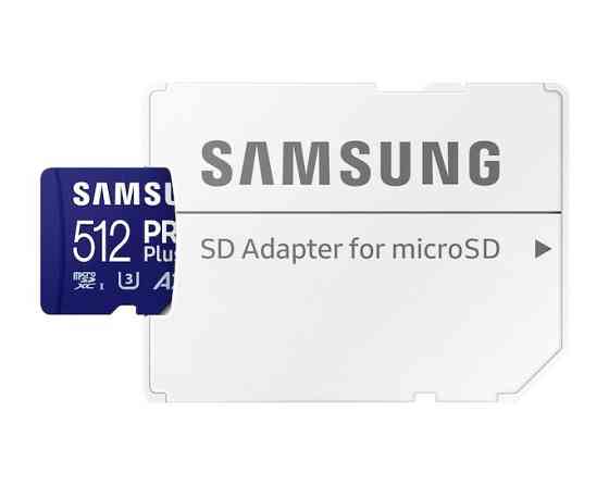 Картка пам'яті MicroSDXC 512 GB UHS-I/U3 Class 10 Samsung Pro Plus R180/W130MB/s + SD-адаптер (MB-MD512SB/WW) ( 12093 ) Харьков