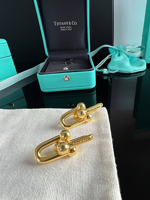 Tiffany hardwear рупные серьги позолота Тиффани Одесса - изображение 2