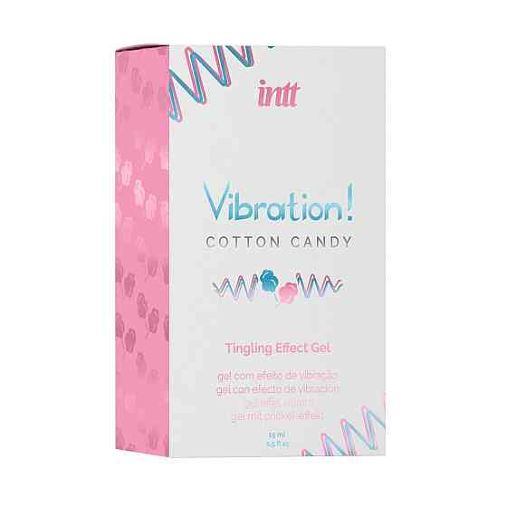 Рідкий вібратор Intt Vibration Cotton Candy (15 мл), густий гель, дуже смачний, діє до 30 хвилин Sex Aura Київ