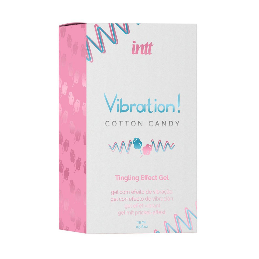 Рідкий вібратор Intt Vibration Cotton Candy (15 мл), густий гель, дуже смачний, діє до 30 хвилин Sex Aura Київ - фото 2