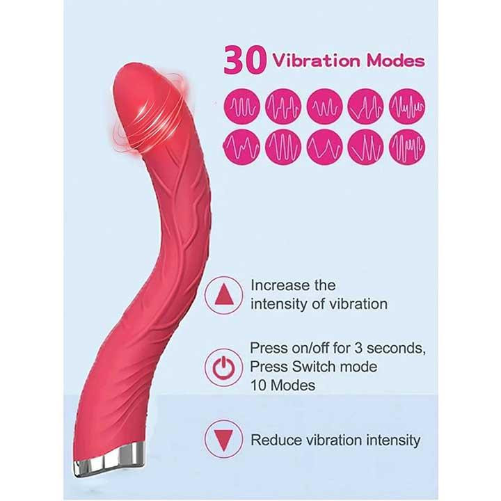 Изогнутый вибратор для стимуляции точки G 30 режимов Винница - изображение 2