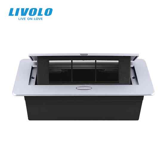 LIVOLO Розетковий люк LIVOLO срібний, вбудований у стільницю, меблевий пустий корпус без розето Коломия