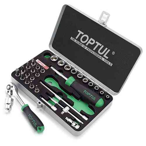 Набір головок з тріскачкою TOPTUL 1/4" 31ед. GCAD3101 Одеса