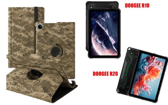 Чехол Spinner360 для планшета Doogee R10, цвет Klasika Хаки Киев