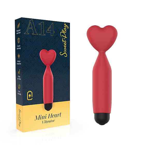 Міні-вібратор - Erospace Sweet Play Mini Heart Vibrator A14 Sex Aura Київ