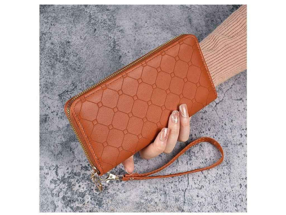 Кошелек женский 20*10*2см рыжий экокожа 751-4 ТМ КИТАЙ Киев - изображение 1
