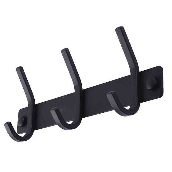 Планка з гачками Globus Lux BQ9435-3 чорна матова SUS304 Тернополь