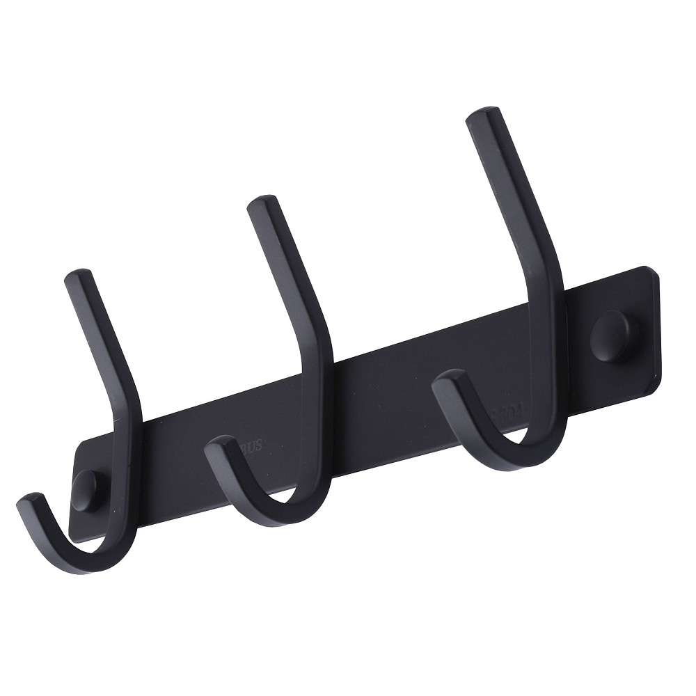 Планка з гачками Globus Lux BQ9435-3 чорна матова SUS304 Тернополь - изображение 1