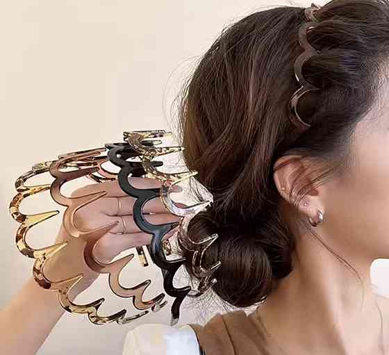 Обруч ободок для волосся Чорний Сміла