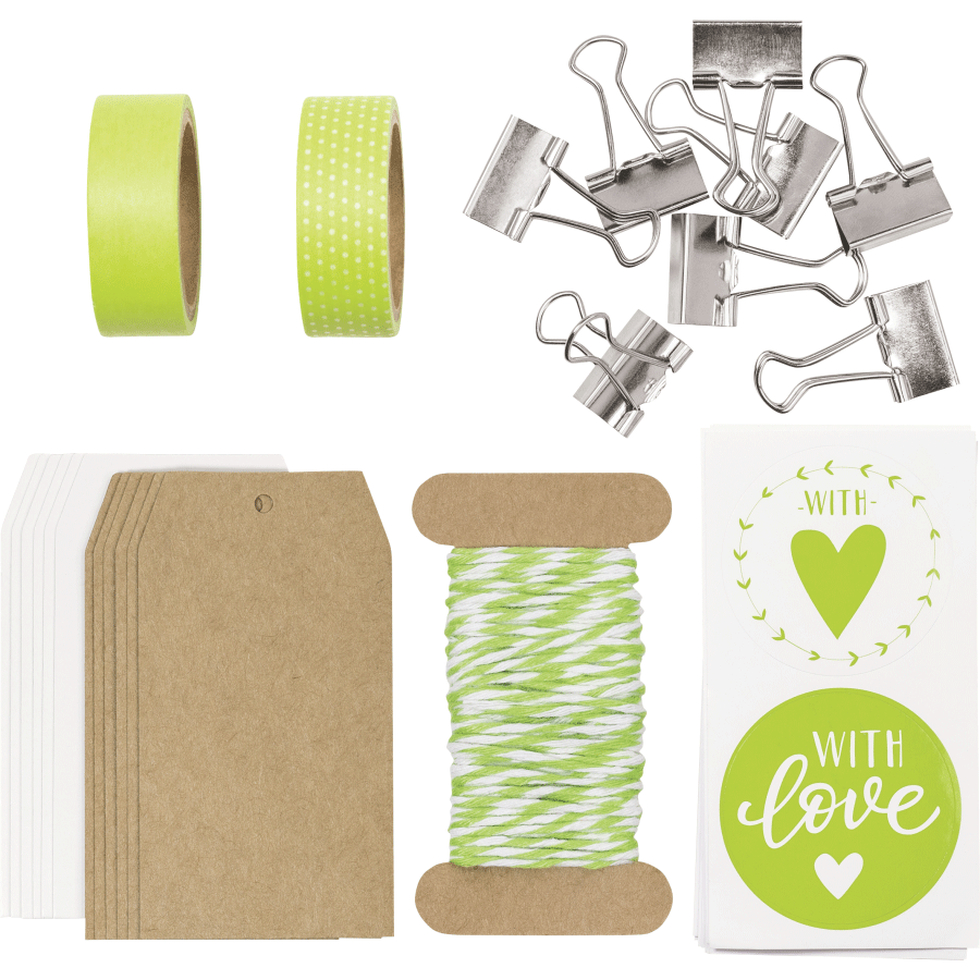 Набор материалов для оформления подарков Зеленый 15х15х2см Heyda Киев - изображение 2