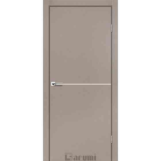 Двери PLATO LINE PTL3. Полотно, эко-шпон Серый краст Киев