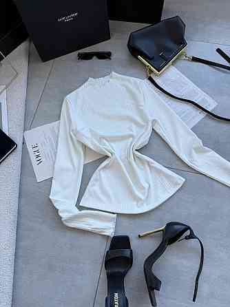 Жіночий теплий базовий гольф з ангори рубчик Молочний, 42/46 Одеса