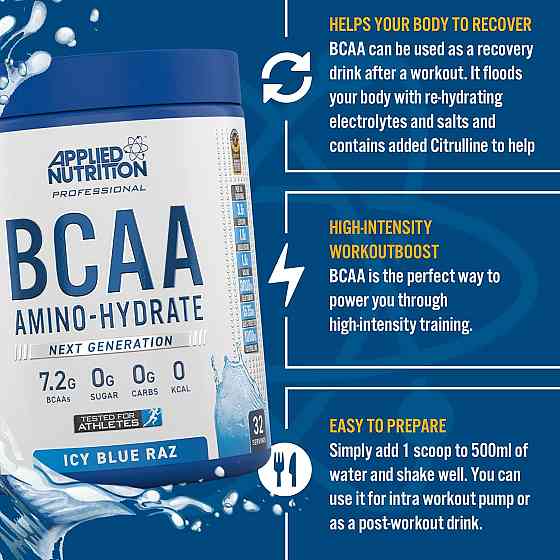 Комплекс амінокислот Applied Nutrition BCAA Amino-Hydrate (450g - 32 Servings) (Lemon and Lime ) Луцьк