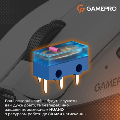 Мишка GamePro Genesis Avenger Wireless/Bluetooth/USB White (GM096W) Вінниця - фото 6