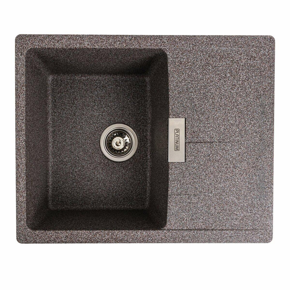 Гранитная мойка для кухни Platinum 6250 ZIRKONE матовый Микс Киев - изображение 1