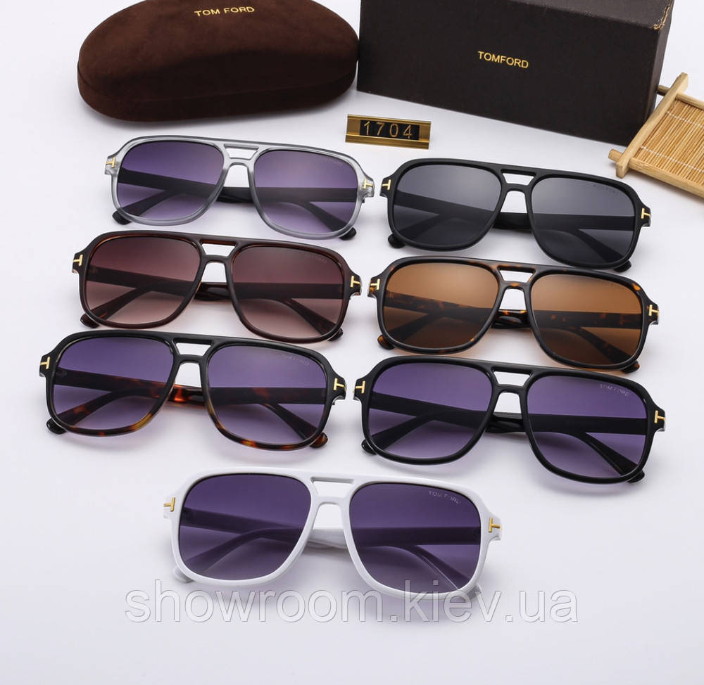Чоловічі сонцезахисні окуляри Tom Ford A15 чорні Київ - фото 2