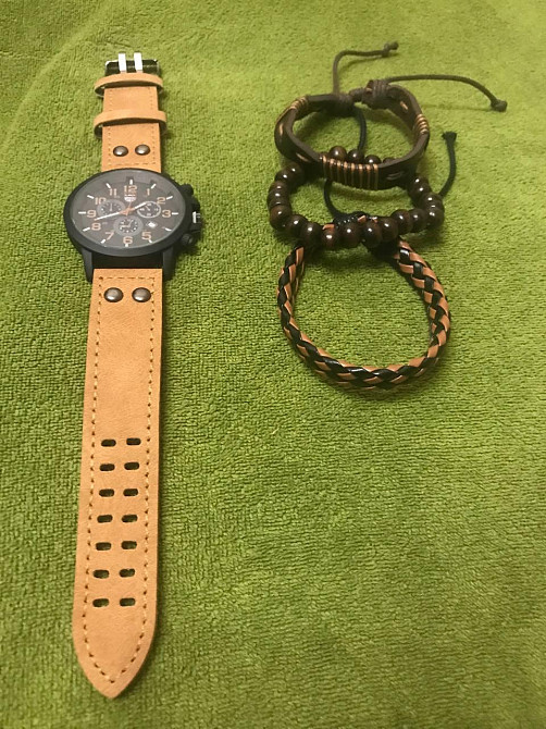 Часы мужские LIANDU Brown + браслеты Киев - изображение 10
