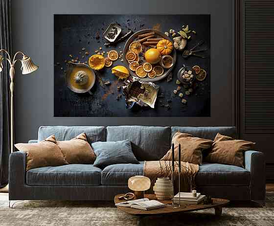 Картина полотно у вітальню / спальню   Апельсиновий бум     MLP_143  ( 60х30см ) 80x120 см Київ