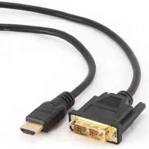 Кабель HDMI - DVI 3м Cablexpert, v1.3, позолоч.конектор (CC-HDMI-DVI-10) (код 42698) Львів