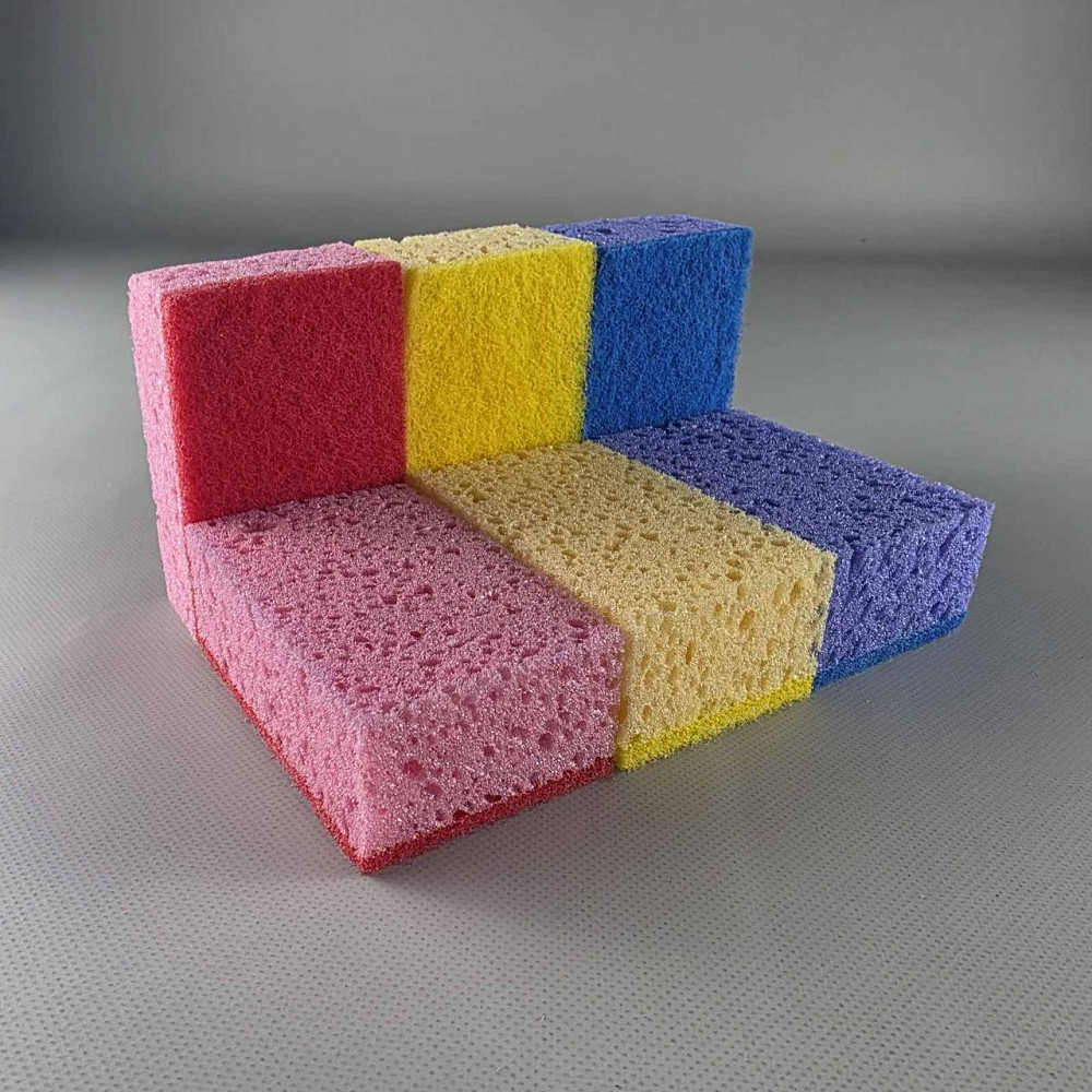 Мочалка для миття посуду 6шт Харків ( Максі) крупнопористая (1 пач.) Харків - фото 6