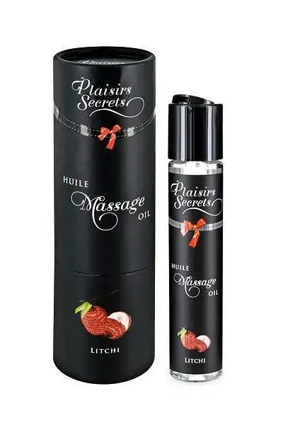Масажна олія Plaisirs Secrets Litchi (59 мл) з афродизіаками, їстівна, подарункове паковання Львів - фото 1