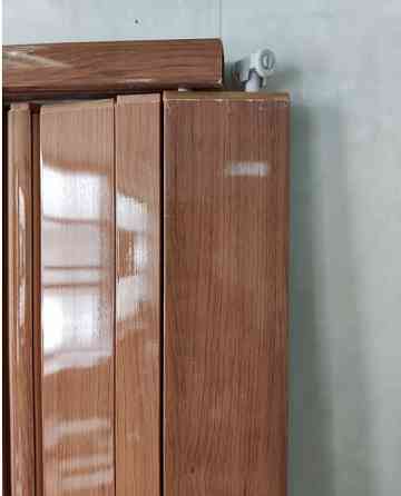 Двері гармошка полуостекленная 1020х2030х10мм Вільха №5 Дніпро