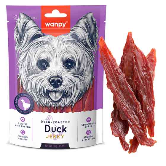 Wanpy Duck Jerky ВАНПІ ФІЛЕ КАЧКИ В’ЯЛЕНЕ ласощі для собак Київ