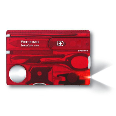 Мультитул Victorinox SwissCard Lite Transparent Red Blister (0.7300.TB1) Вінниця - фото 3